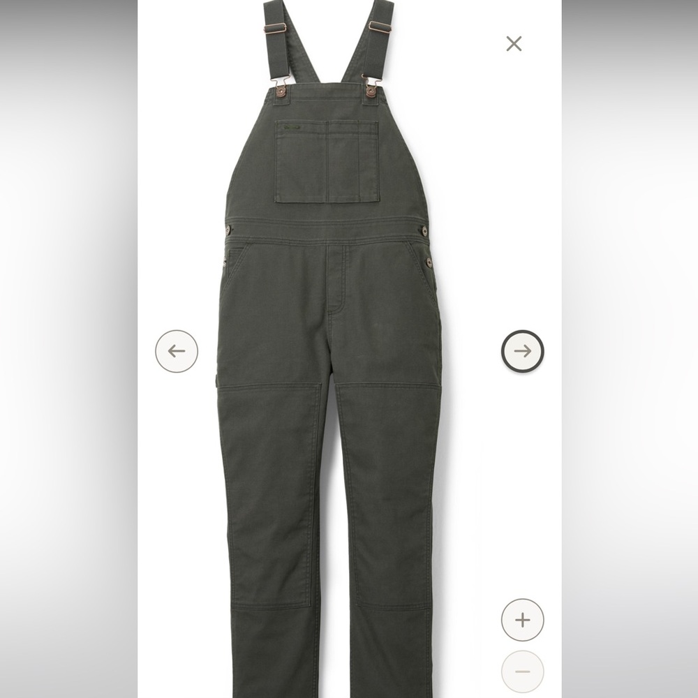 REI trailsmith overalls in pirate black